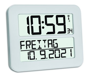 Dijital radyo-kontrollü saat TIMELINE MAX 60.4512 beyaz