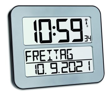 Dijital radyo-kontrollü saat TIMELINE MAX 60.4512 gümüş