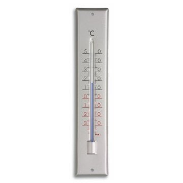 Analog iç mekan-dış mekan termometre aluminyum 12.2041.54