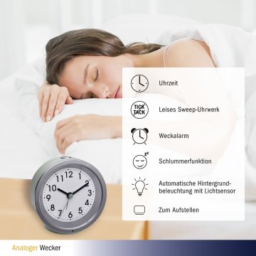 Analog alarm saati 60.1034 nane yeşili
