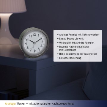 Analog alarm saati 60.1034 nane yeşili