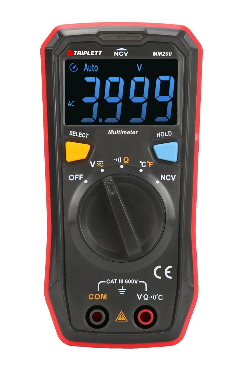 Dijital Multimetre Yekpare 4000 Count CAT III 600V  MM200