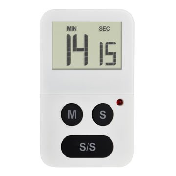 Dijital geri sayan timer ve kronometre 38.2047 beyaz