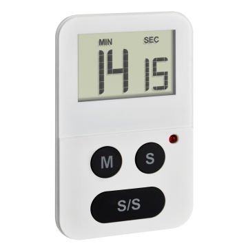 Dijital geri sayan timer ve kronometre 38.2047 beyaz