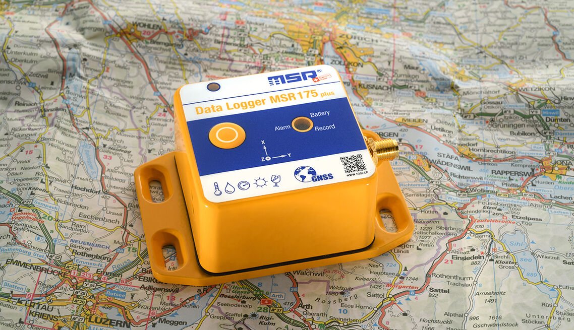 Taşıma Data Loggerı GPS konum tesbitli: MSR175plus  Şok ve İklimlendirme özellikli