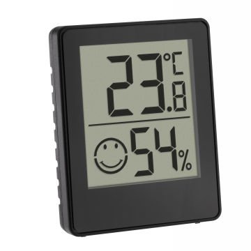 Dijital termo-higrometre 30.5039 siyah