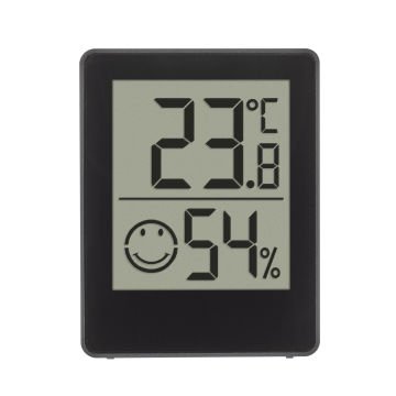 Dijital termo-higrometre 30.5039 siyah