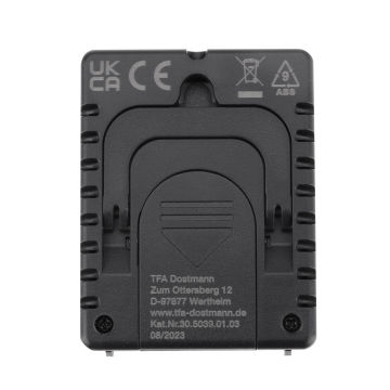 Dijital termo-higrometre 30.5039 siyah