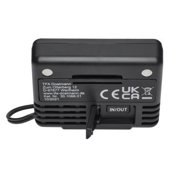 Dijital İç ve Dış mekan termometresi 30.1066 siyah