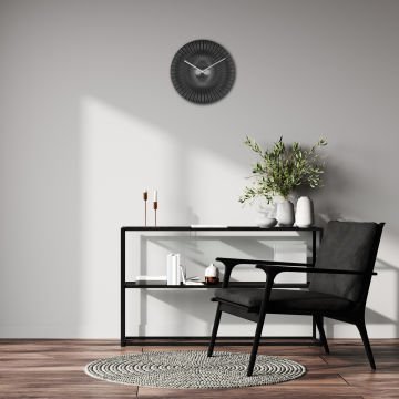 Duvar Saati Analog tasarım ROKOKO 60.3031 siyah