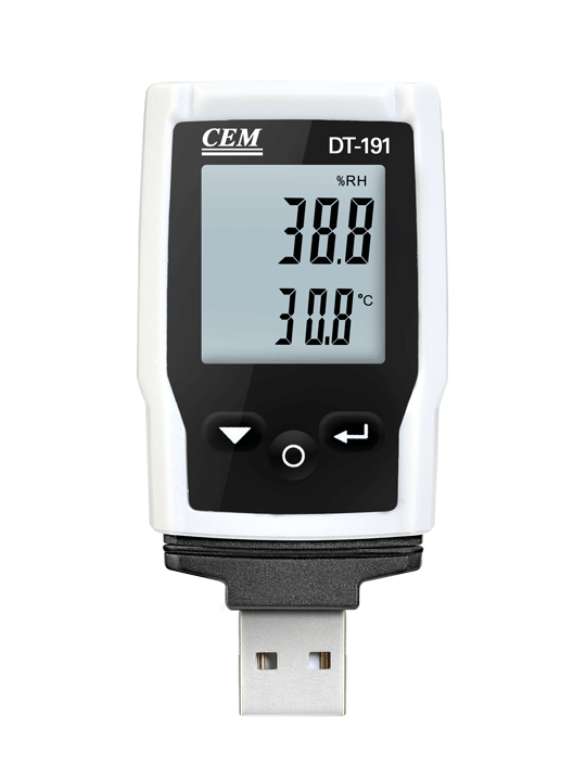 USB girişli PDF Sıcaklık/Nem dataloggerları DT-191A