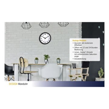 Sessiz Analog Duvar Saati TfA 60.3050.01