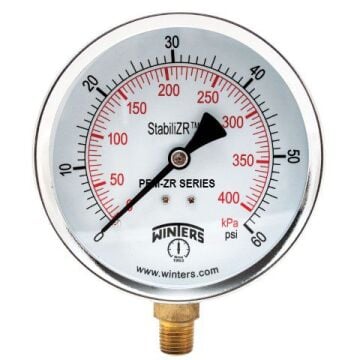 Stabil Basınç Ölçerler Winters PEM-ZR ECONOMY StabiliZR® GAUGE