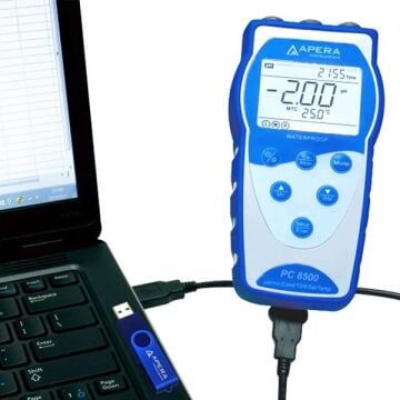 EC8500 taşınır iletkenlik ölçer GLP hafıza fonksiyonlu ve veri çıkışlı APERA