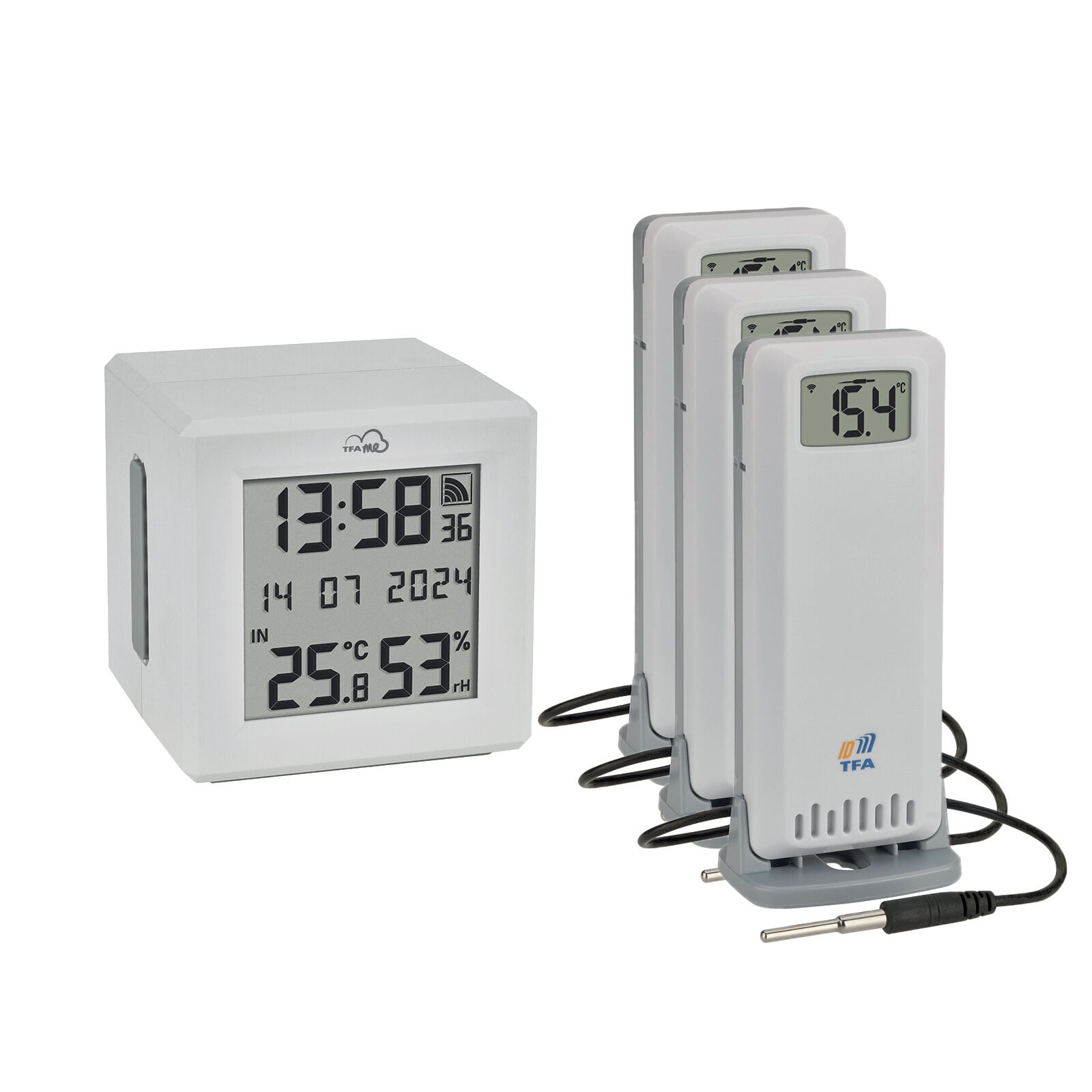 TFA.me Starter Set WIFI Gateway ID-01 and 3 transmitters ID-A3 35.8104