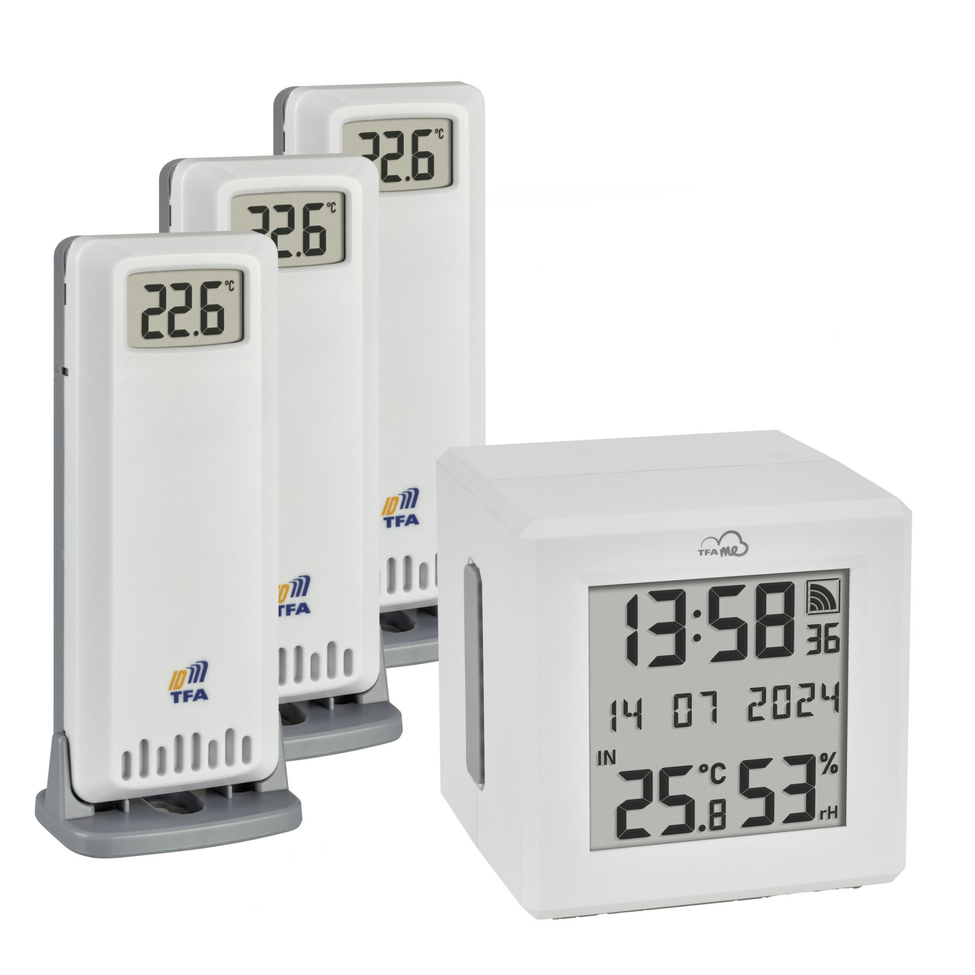 TFA.me Starter Set WIFI Gateway ID-01 and 3 transmitters ID-A0 35.8113