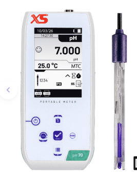 XS pH 70 NEX Taşınabilir pH Metre – 201 T DHS Elektrotlu