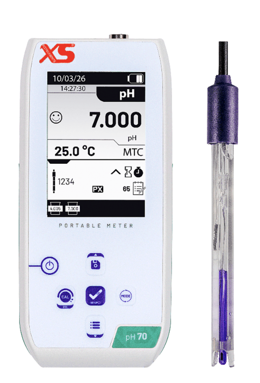 XS pH 70 NEX Taşınabilir pH Metre – 201 T Elektrotlu