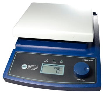 Manyetik karıştırıcı ısıtmalı hotplate MSH-D dijital, 380°C, 80-1,500 rpm