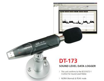 CEM DT-173 Ses Seviyesi Ölçen Datalogger