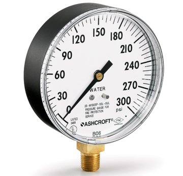 ASHCROFT 35-W1005P Yangın Koruma Sprinkler Servis Göstergesi