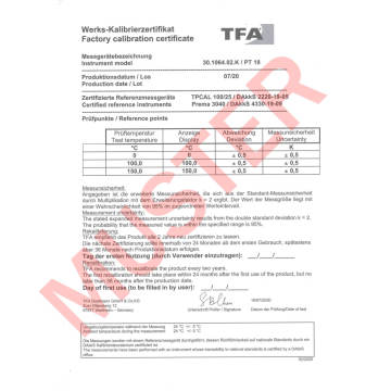 TFA 30.1064.02.K Dijital Problu Termometre Fabrika Sertifikalı