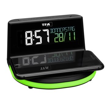 Telsiz şarj eden alarmlı saat CHARGE-IT WIRELESS 60.2028