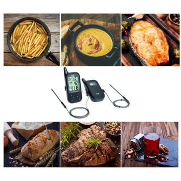 Telsiz Barbekü et/fırın termometre KÜCHEN-CHEF TWIN 14.1511.01